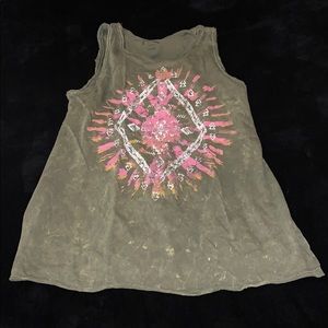 Vintage green tank top
